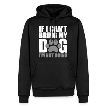 Chemise d'amoureux des chiens - Sweat à capuche Premium bio Homme - noir - Devant - Nico (187cm)