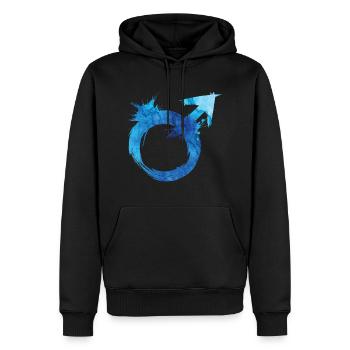 Symbol Männer Macho Farbklecks Geschenk Baby malen - Männer Premium Bio Hoodie - Schwarz - Vorne - Nico (187cm)
