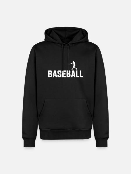 baseball - Men’s Premium Organic Hoodie - black