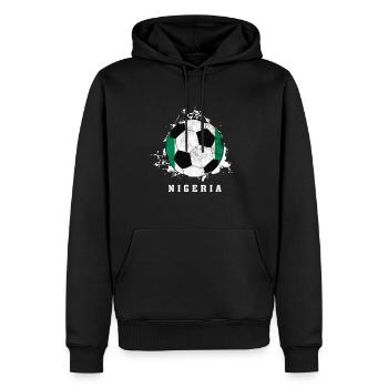  du Nigeria - Sweat à capuche Premium bio Homme - noir - Devant - Nico (187cm)