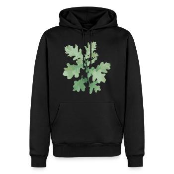 Bright Oak - Light Oak - Men’s Premium Organic Hoodie - black - Front - Nico (187cm)