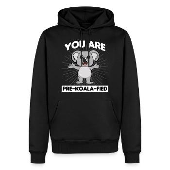 Koala Eukalyptus Australien - Männer Premium Bio Hoodie - Schwarz - Vorne - Nico (187cm)