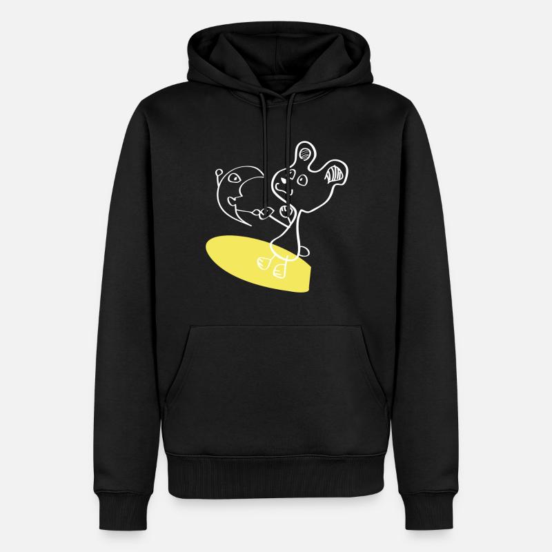 Dancing in the Moonlight - Männer Premium Bio Hoodie - Schwarz