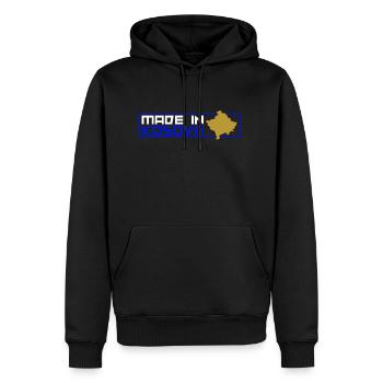 Kosovo Heimat Herkunft Kosovare Kosova Albanien - Männer Premium Bio Hoodie - Schwarz - Vorne - Nico (187cm)