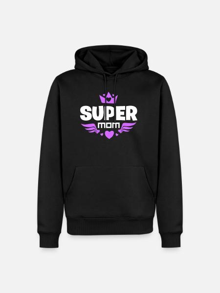 Fête des Mères - Sweat à capuche Premium bio Homme - noir