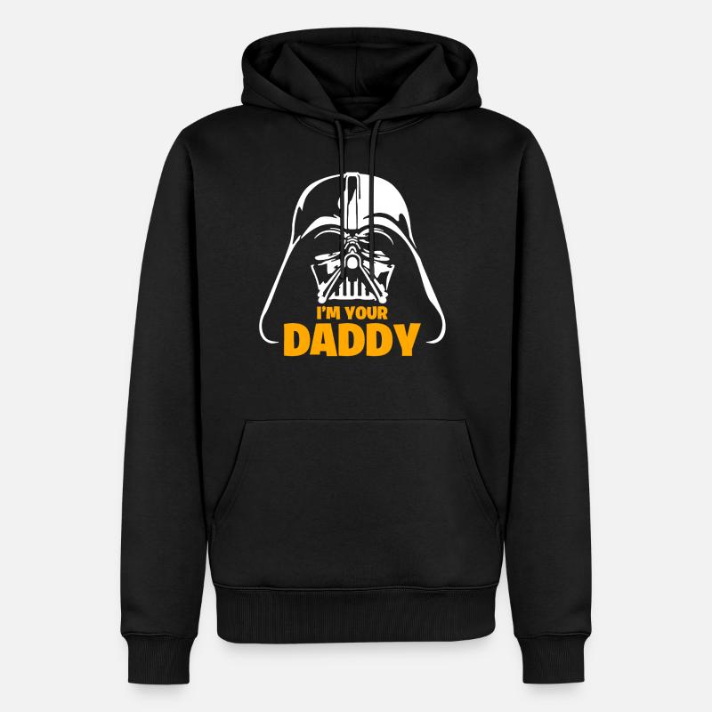 Fête des Pères - Sweat à capuche Premium bio Homme - noir