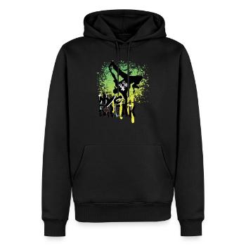 Breakdance Hiphop Nyc Break Danse - Sweat à capuche Premium bio Homme - noir - Devant - Nico (187cm)