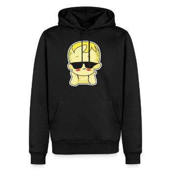 baby sunglasses blond - Männer Premium Bio Hoodie - Schwarz - Vorne - Nico (187cm)