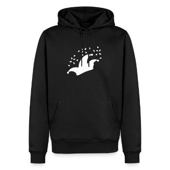 Jecks casquette carnaval Alaaf idée cadeau - Sweat à capuche Premium bio Homme - noir - Devant - Nico (187cm)