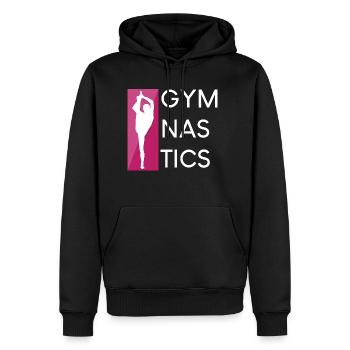Gymnastics - Männer Premium Bio Hoodie - Schwarz - Vorne - Nico (187cm)