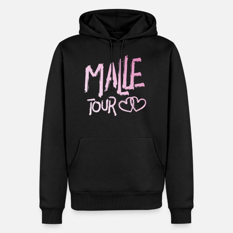 tour du coeur - Sweat à capuche Premium bio Homme - noir