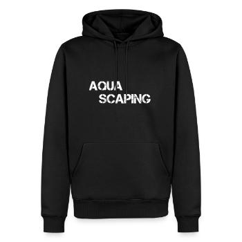 Aquascaping Aquarium Aquascaper Spruch gestalten - Männer Premium Bio Hoodie - Schwarz - Vorne - Nico (187cm)