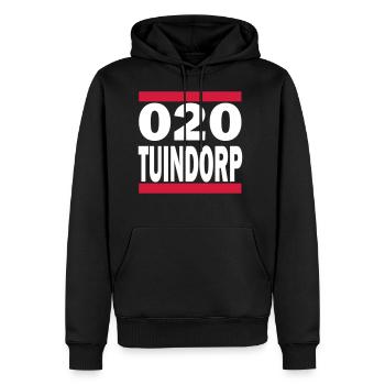 Garden Village - Männer Premium Bio Hoodie - Schwarz - Vorne - Nico (187cm)