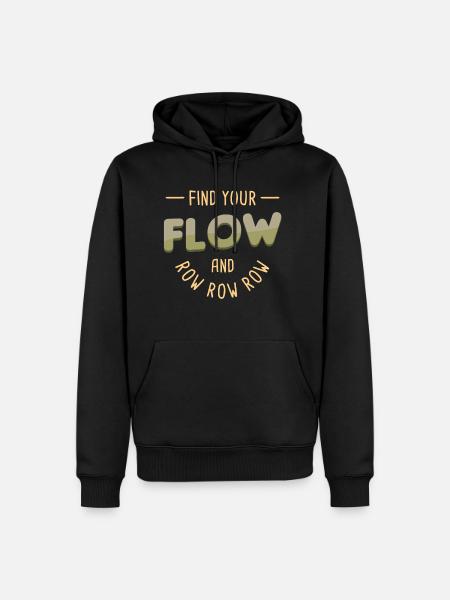 Rangée Rangée Rangée - Sweat à capuche Premium bio Homme - noir