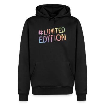 limited edition hashtag colorful - Men’s Premium Organic Hoodie - black - Front - Nico (187cm)