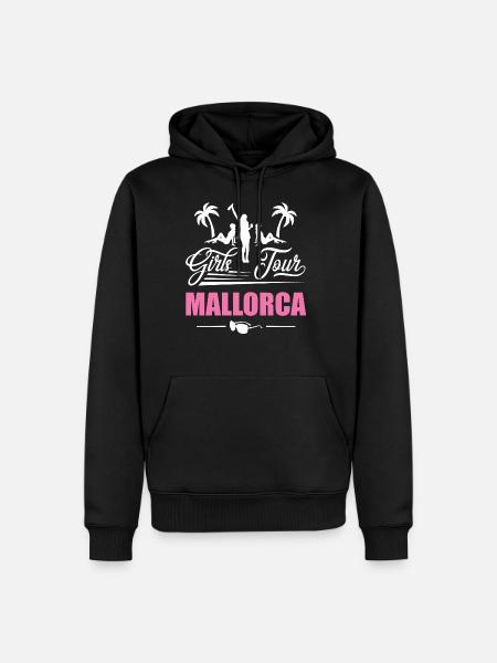 Mallorca Mädels Frauen Tour - Männer Premium Bio Hoodie - Schwarz