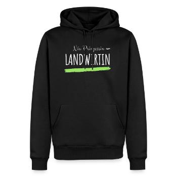 Landwirt Landwirtschaft Bauernhof Frauen Shirt - Männer Premium Bio Hoodie - Schwarz - Vorne - Nico (187cm)