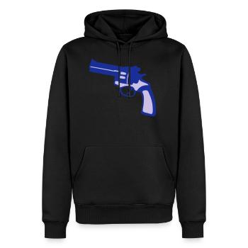 Pistole Revolver Pistole - Männer Premium Bio Hoodie - Schwarz - Vorne - Nico (187cm)