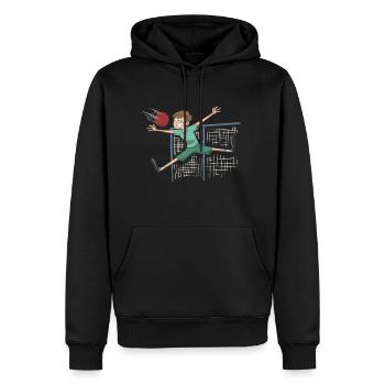 Handball Torwart Keeper Geschenk Idee - Männer Premium Bio Hoodie - Schwarz - Vorne - Nico (187cm)