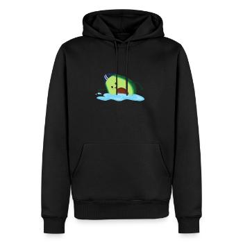 avocado swim funny Humor T-Shirt - Männer Premium Bio Hoodie - Schwarz - Vorne - Nico (187cm)