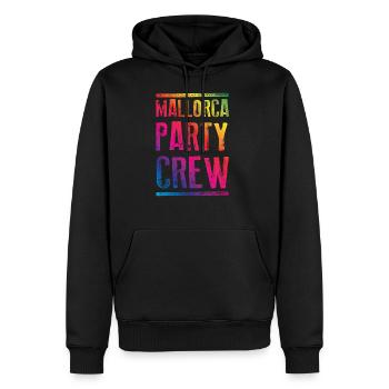 Équipe de fête de Majorque coloré - Sweat à capuche Premium bio Homme - noir - Devant - Nico (187cm)