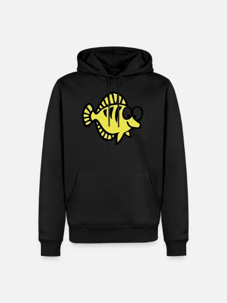 fish drawing 1 - Men’s Premium Organic Hoodie -