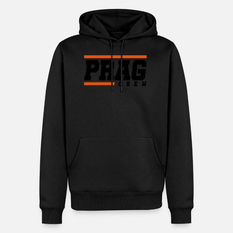 équipage de prague - Sweat à capuche Premium bio Homme - noir