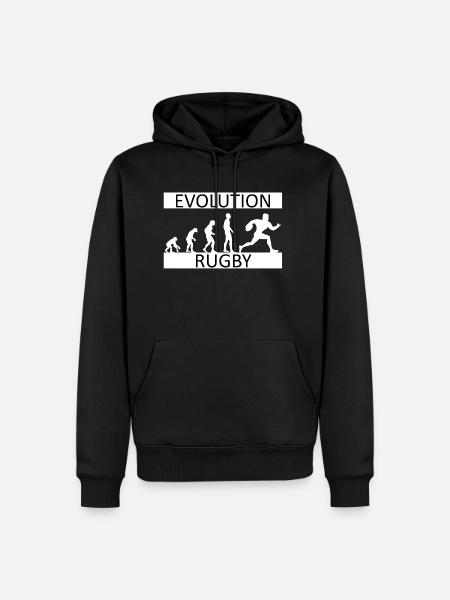 Evolution rugby - Men’s Premium Organic Hoodie - black
