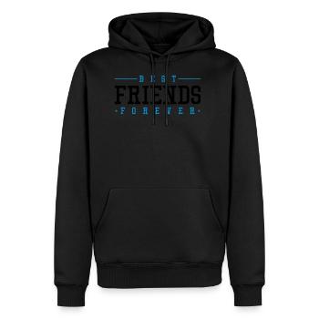 meilleurs amis pour toujours - Sweat à capuche Premium bio Homme - noir - Devant - Nico (187cm)