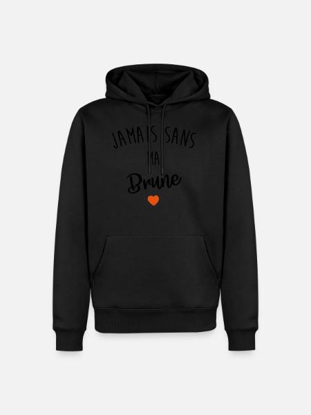 Never without my brunette - Men’s Premium Organic Hoodie - 