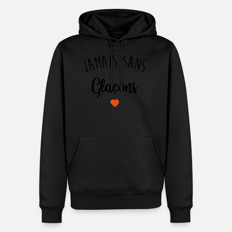 Niemals ohne Eiswürfel - Männer Premium Bio Hoodie - undefined
