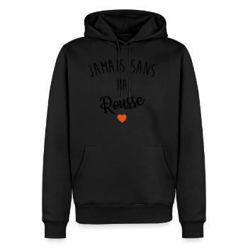 Never without my redhead - Men’s Premium Organic Hoodie - black - Front - Nico (187cm)