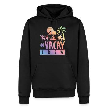 équipage vacay vacances coloré - Sweat à capuche Premium bio Homme - noir - Devant - Nico (187cm)