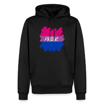 Bi Pride - Pride - Männer Premium Bio Hoodie - Schwarz - Vorne - Nico (187cm)