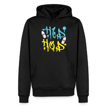 Hip Hop Grafity - Party Dance Birthday Gift - Men’s Premium Organic Hoodie - black - Front - Nico (187cm)