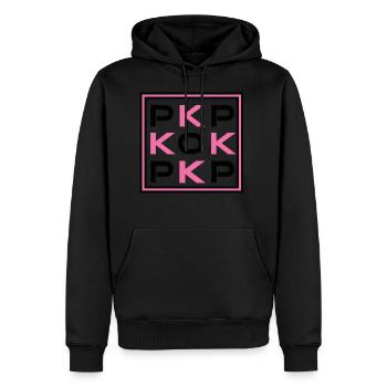 K-POP Lifestyle - Sweat à capuche Premium bio Homme - noir - Devant - Nico (187cm)