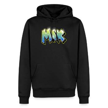 Graffiti max - Männer Premium Bio Hoodie - Schwarz - Vorne - Nico (187cm)