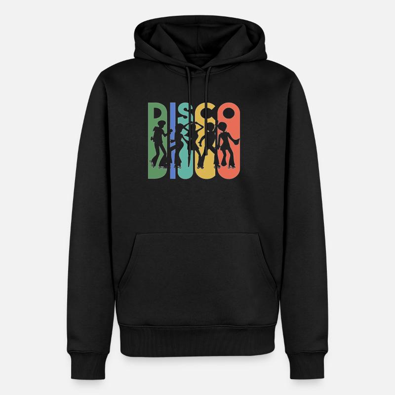 Roller Disco - Sweat à capuche Premium bio Homme - noir