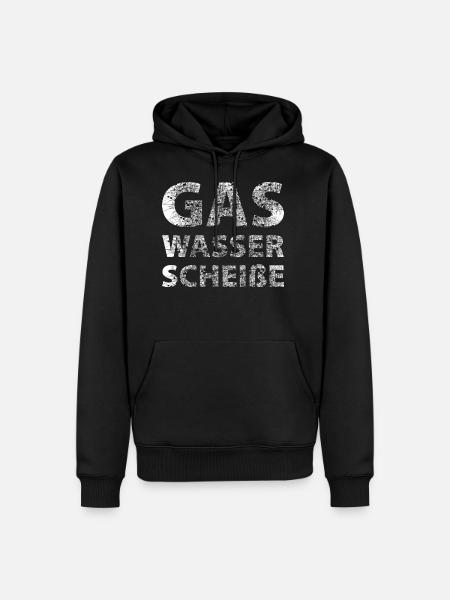 Gaz Eau Plombier - Sweat à capuche Premium bio Homme - noir