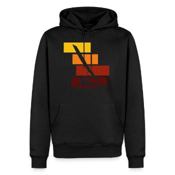 Windsurfen Meer - Männer Premium Bio Hoodie - Schwarz - Vorne - Nico (187cm)