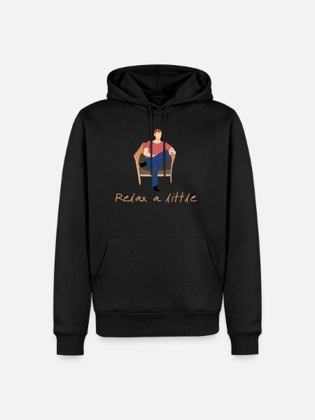 Relax a little - Men’s Premium Organic Hoodie - black