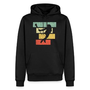 lacrosse - Sweat à capuche Premium bio Homme - noir - Devant - Nico (187cm)