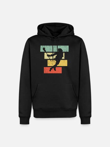 lacrosse - Men’s Premium Organic Hoodie - black