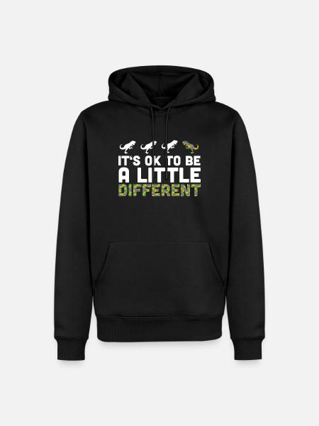 Autismus Bewusstsein Asperger Syndrom - Männer Premium Bio Hoodie - Schwarz