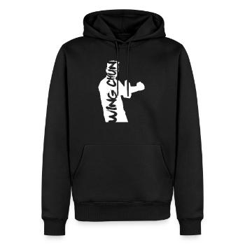 Wing Chun - Männer Premium Bio Hoodie - Schwarz - Vorne - Nico (187cm)