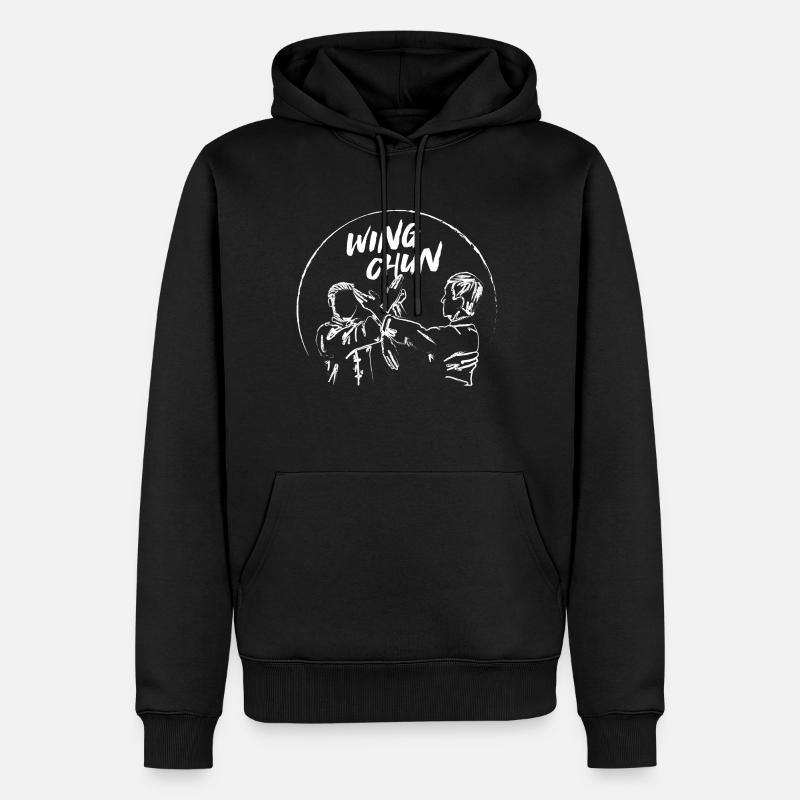 Wing Chun - Männer Premium Bio Hoodie - Schwarz