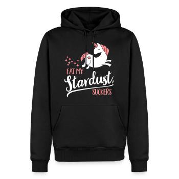 Eat my Stardust, Suckers - Sweat à capuche Premium bio Homme - noir - Devant - Nico (187cm)
