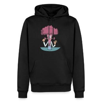 Chemie Explosion Chemiker - Männer Premium Bio Hoodie - Schwarz - Vorne - Nico (187cm)