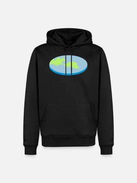 FLATEARTH - Men’s Premium Organic Hoodie - black