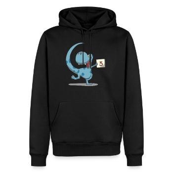 Dino Kids Birthday 3rd Birthday Gift - Sweat à capuche Premium bio Homme - noir - Devant - Nico (187cm)